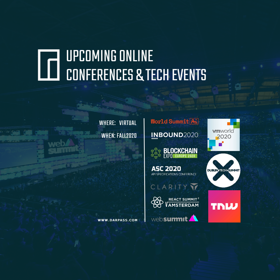 Online Tech events and conferences