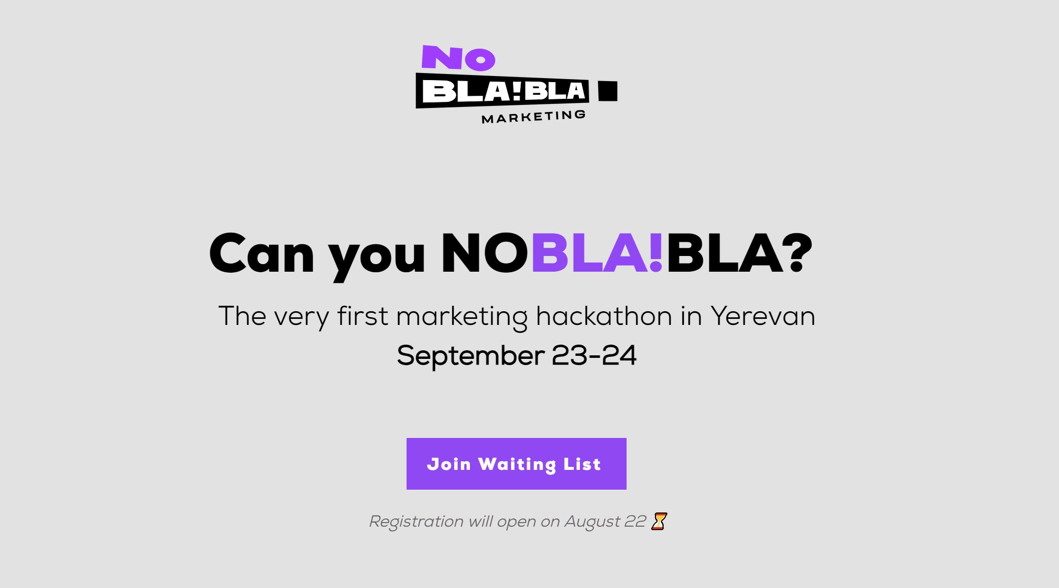 No Bla!Bla Marketing Hackathon