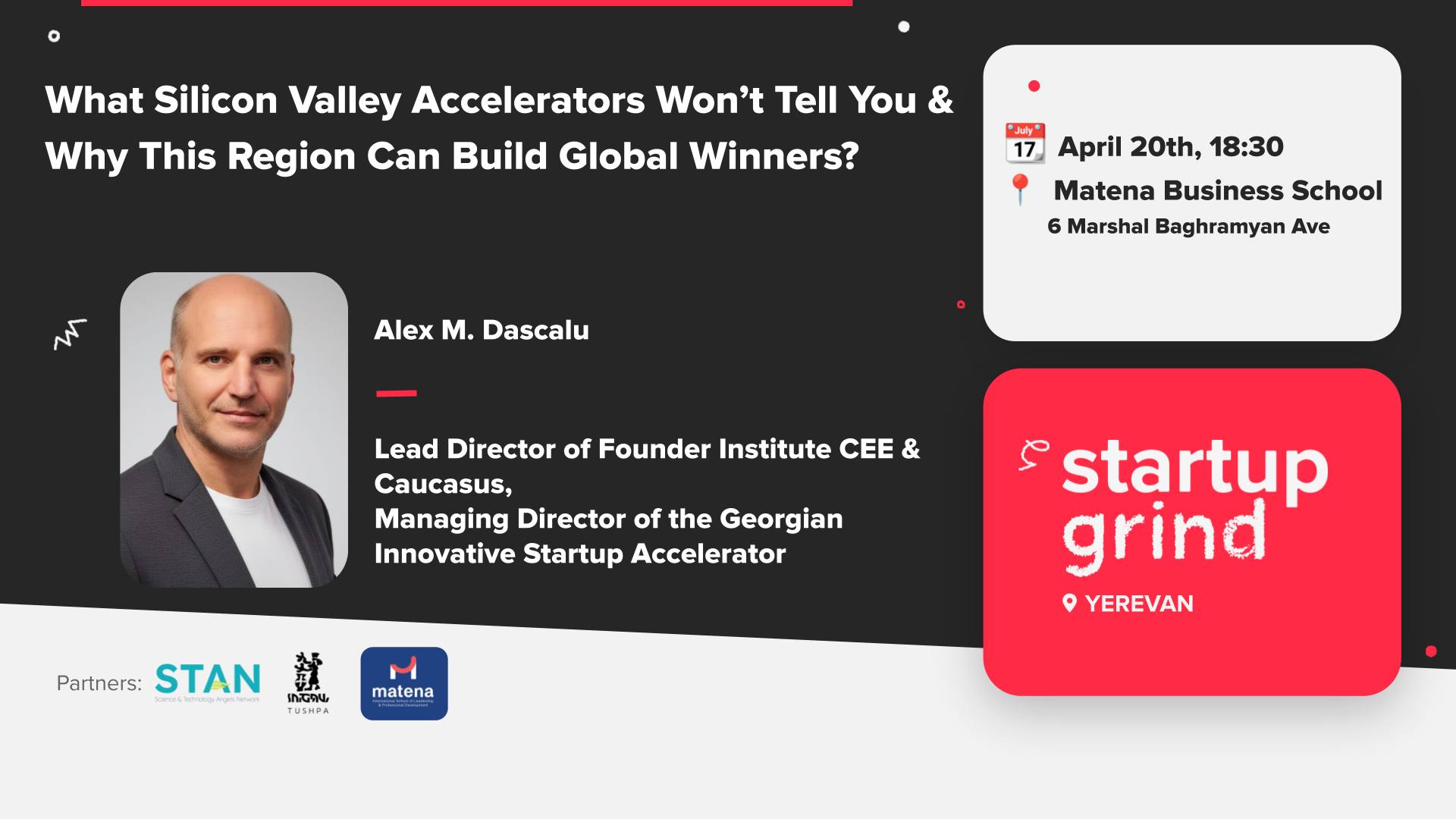 Startup Grind Yerevan April 2026