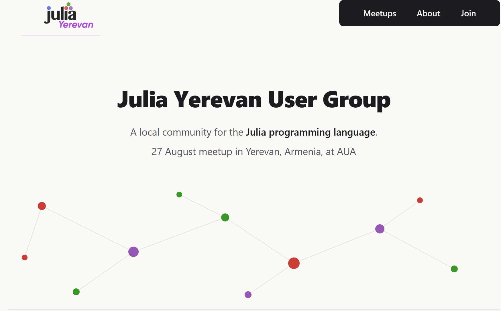 Julia Yerevan August 2026 Meetup